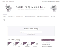 Tablet Screenshot of collavoce.com