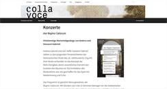 Desktop Screenshot of collavoce.ch
